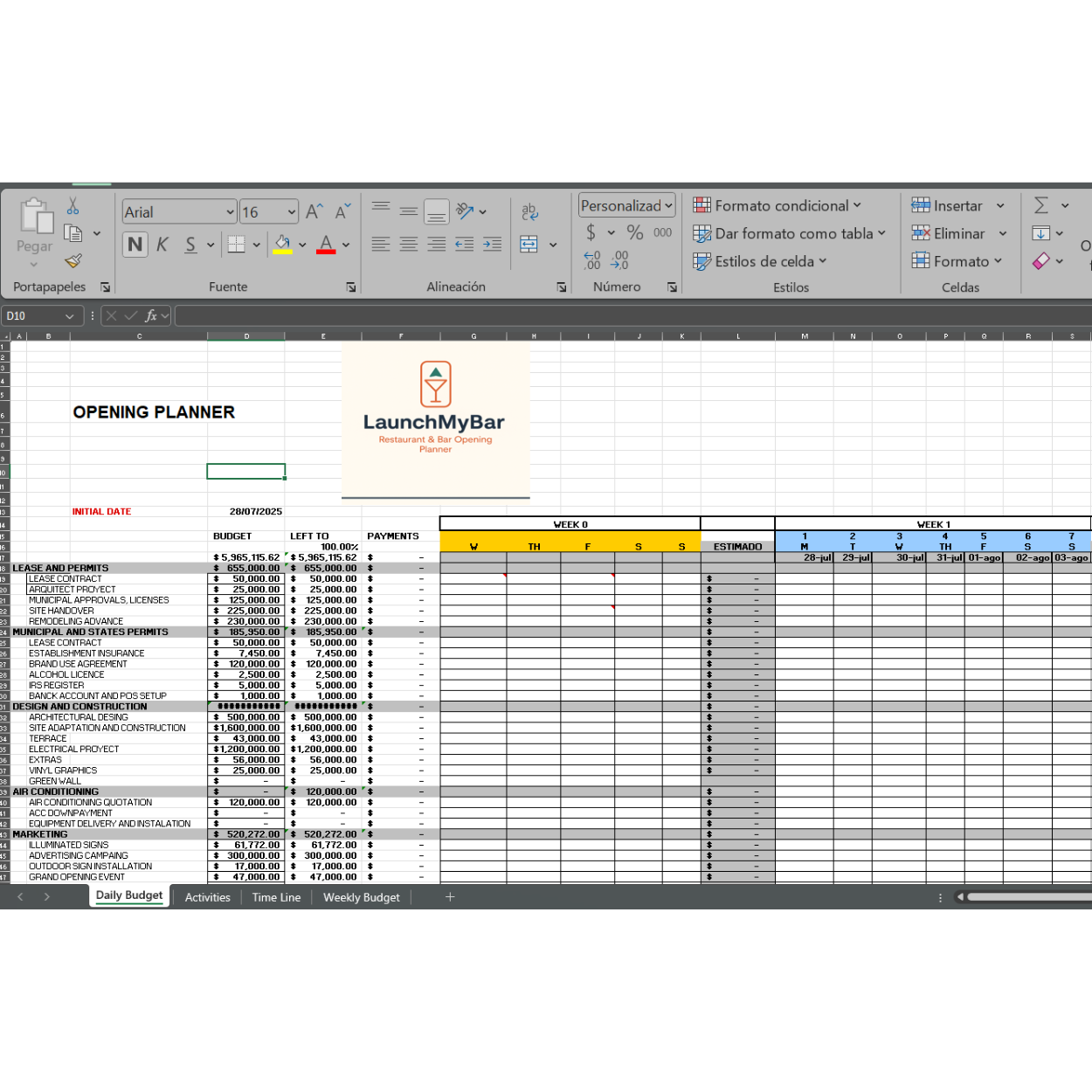 LaunchMyBar – Restaurant/ Bar Opening Toolkit (English Version)